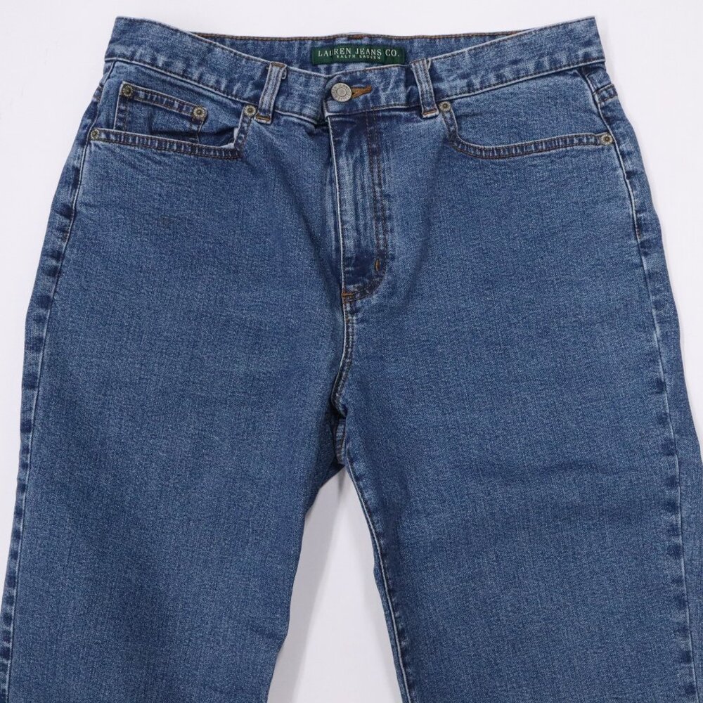 Lauren by Ralph Lauren Women's Blue Jeans Size 10 Straight Leg - Picture 7 of 11